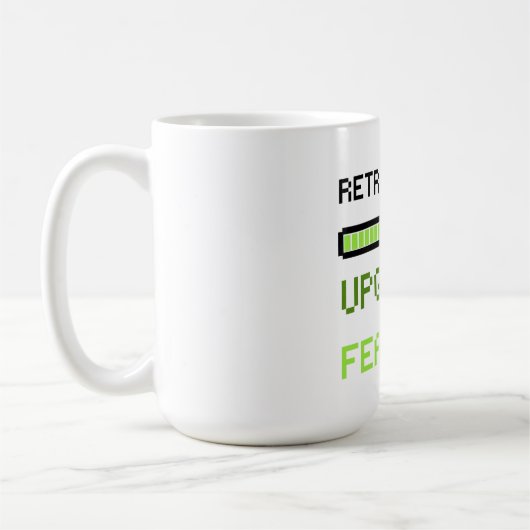 Retro Edition Upgraded Features Pixel Art Gaming  Koffiemok (Links)