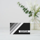 retro EDITOR Visitekaartje (Staand voorkant)