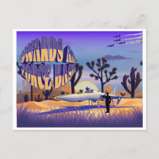 Retro Edwards Air Force Base Briefkaart