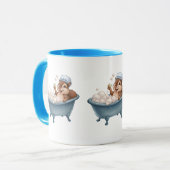 Retro Eekhoorn Baby Shower Mok (Voorkant links)