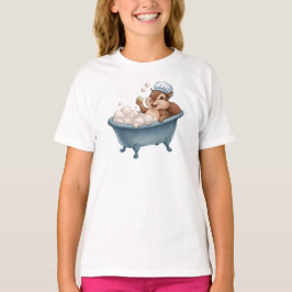 Retro Eekhoorn Baby Shower T-shirt