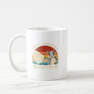 Retro  eekhoorn Beste vriend voor leven Eerste voo Koffiemok