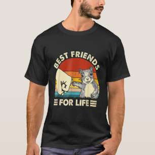Retro eekhoorn Beste vriend voor leven Eerste voo T-shirt
