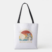 Retro eekhoorn Beste vriend voor leven Eerste voo Tote Bag (Achterkant)