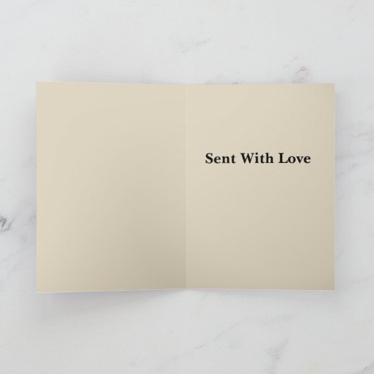 Retro eekhoorn met cadeau pakket groet kaart (Binnen)