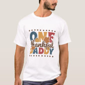 Retro Een Dankbare Papa - Thanksgiving T-shirt (Voorkant)
