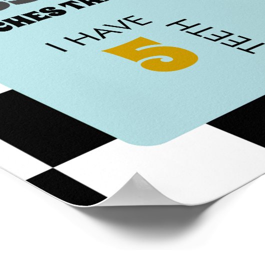 Retro Een Gelukkig Dude Eerste Verjaardag Mijlpaal Poster (Hoek)