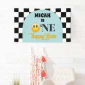 Retro Een Gelukkig Dude Verjaardag Grote Banner (Insitu)