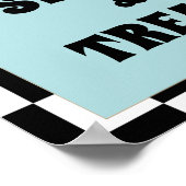 Retro Een Gelukkig Dude Verjaardag Sweet & Treats  Poster (Hoek)