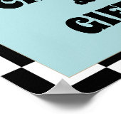 Retro Een Gelukkig Dude Verjaardagskaarten & Gesch Poster (Hoek)