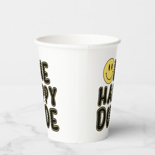 Retro een gelukkige kerel eerste verjaardag papieren bekers (Rechts)