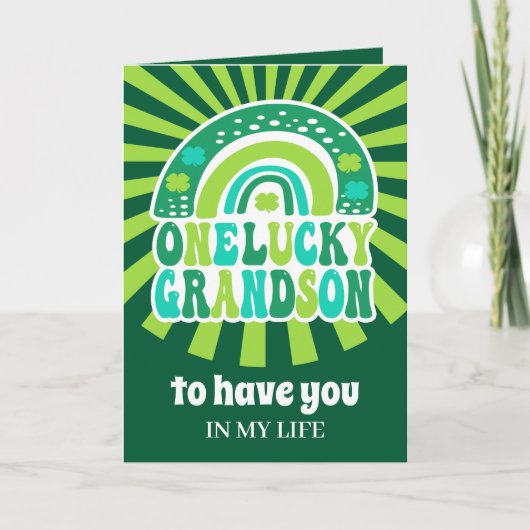 Retro Eén Gelukszoon St. Patrick's Dag Kaart (Voorkant)