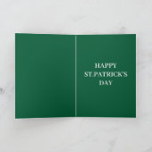 Retro Eén Gelukszoon St. Patrick's Dag Kaart (Binnen)