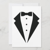 Retro Een Kleine Gentleman Bow Stropdas Boy Baby s Kaart (Achterkant)