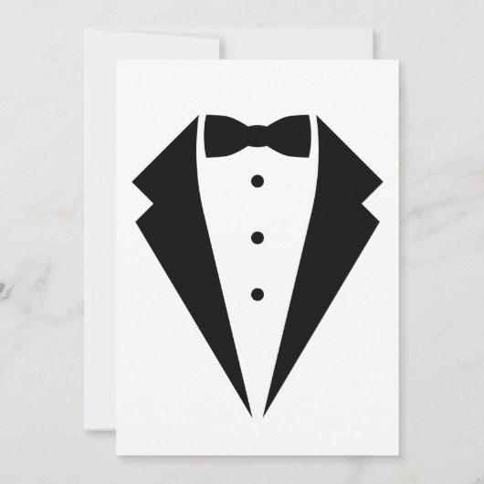 Retro Een Kleine Gentleman Bow Stropdas Boy Baby s Kaart (Achterkant)