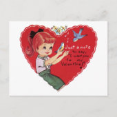 Retro Een notitie voor mijn Valentijn Feestdagenkaart (Voorkant)