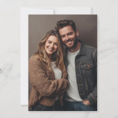 Retro Een Toekomst Minimalistische Paren Douche Fo Kaart (Achterkant)