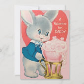 Retro  Een Valentijn voor Daddy Custom Feestdagenkaart (Voorkant)