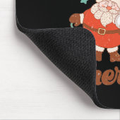 Retro Een zeer vrolijke fysiotherapeut Santa Chris Muismat (Hoek)