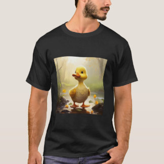 retro eend Pintail Duck Schattige eend Waterverf T-shirt