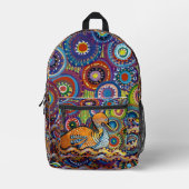 retro eend schilderij bedrukte rugzak (Voorkant)