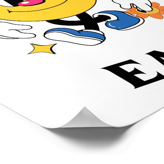 Retro Eenvoudig Poster (Hoek)