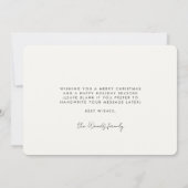 Retro  eenvoudige Cheers Feestdagenkaart (Achterkant)