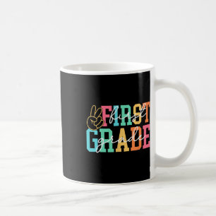Retro Eerste Klas Preppy Terug Naar School Leraar  Koffiemok