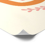 Retro eet Drink en ben dankbaar voor Happy Thanksg Poster (Hoek)