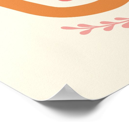 Retro eet Drink en ben dankbaar voor Happy Thanksg Poster (Hoek)