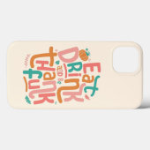 Retro Eet, Drink En Wees Dankbaar Gelukkig Thanksg Case-Mate iPhone Case (Achterkant (horizontaal))