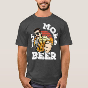  Retro eet meer bier meer over Funny Quote T-shirt