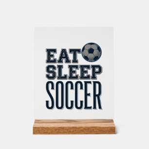 Retro Eet Slaap Voetbal T-shirt Ontwerp (2)_1 Acryl Bord