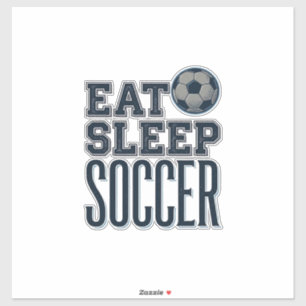 Retro Eet Slaap Voetbal T-shirt Ontwerp (2)_1 Sticker