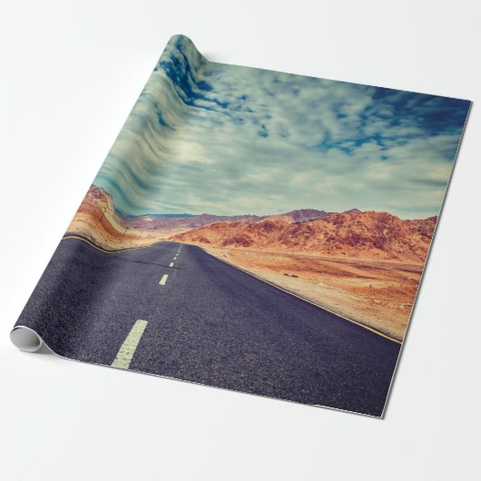 retro-effect gefilterde hipsterstijl cadeaupapier (Uitgerold)