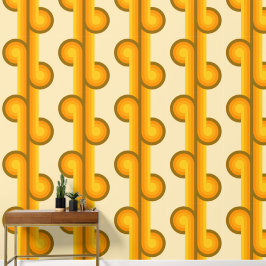 Retro effen geometrische vormen patroon 2 behang