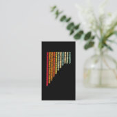 Retro Egyptische Hieroglyphics Egypt Culture Visitekaartje (Staand voorkant)