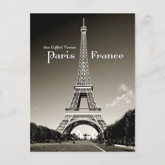 retro eiffeltoren briefkaart (Voorkant)