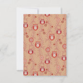 Retro Eigenaars Dank je platte kaarten Notitiekaartje (Achterkant)