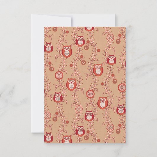 Retro Eigenaars Dank je platte kaarten Notitiekaartje (Achterkant)