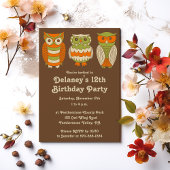 Retro Eigenaars op de bruine Aangepaste Partij Kaart