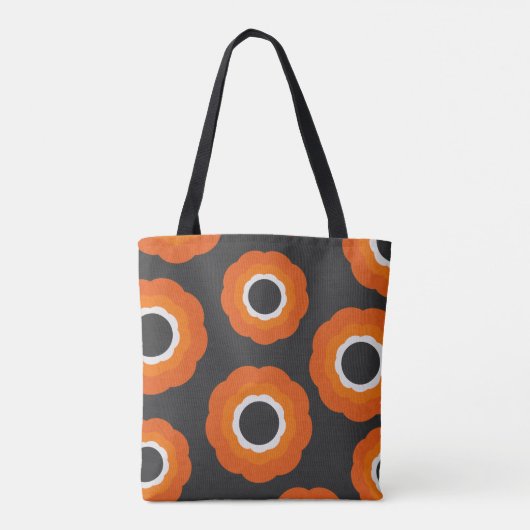 Retro  eigentijdse stijl Rosette Tote Bag (Achterkant)