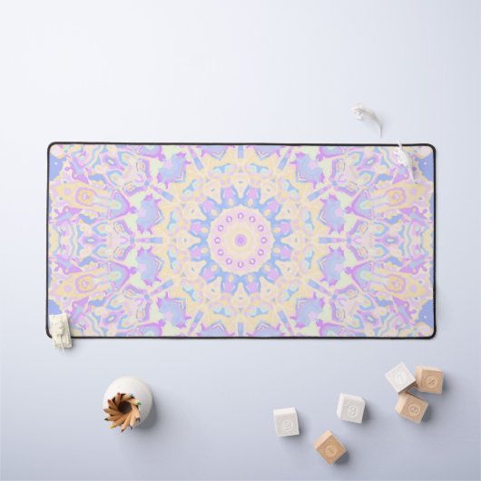 Retro eigenzinnige eclectische Boho Pastel Mandal Bureaumat (Kindertafel)