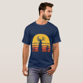 Retro Eighties Jackalope Cryptid Rabbit T-shirt (Voorkant volledig)
