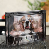 Retro Eighties muziekcassette Voeg je eigen foto t