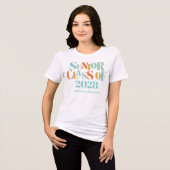Retro eindexamenklas Tri-Blend shirt (Voorkant volledig)