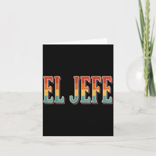 Retro el jefe grappige Mexicaanse baas mannen vade Kaart