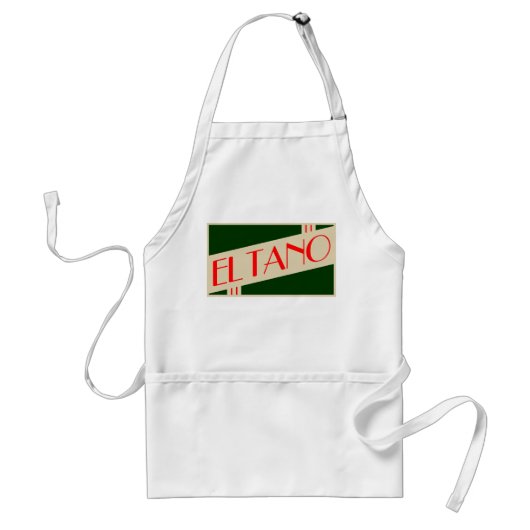 retro el tano standaard schort (Voorkant)