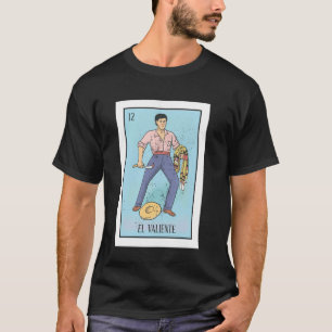 Retro El Valiente Mexicaans Loterij Bingo Spel De T-shirt