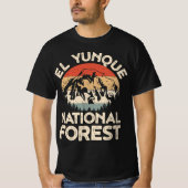  Retro El Yunque Nationaal Bos Puerto Ric T-shirt (Voorkant)